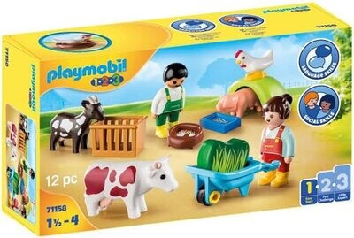 Animaux de la ferme Playmobil 1-2-3