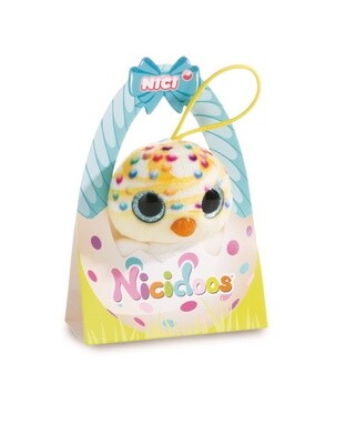 Canard NICIdoos 9cm avec anse pour suspendre peluche, porte clés