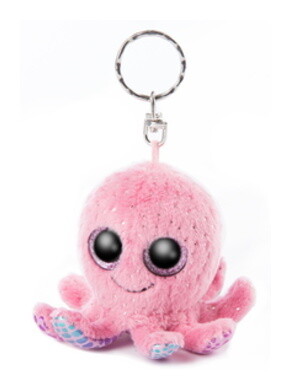 Porte-clés poulpe Poli 8cm peluche