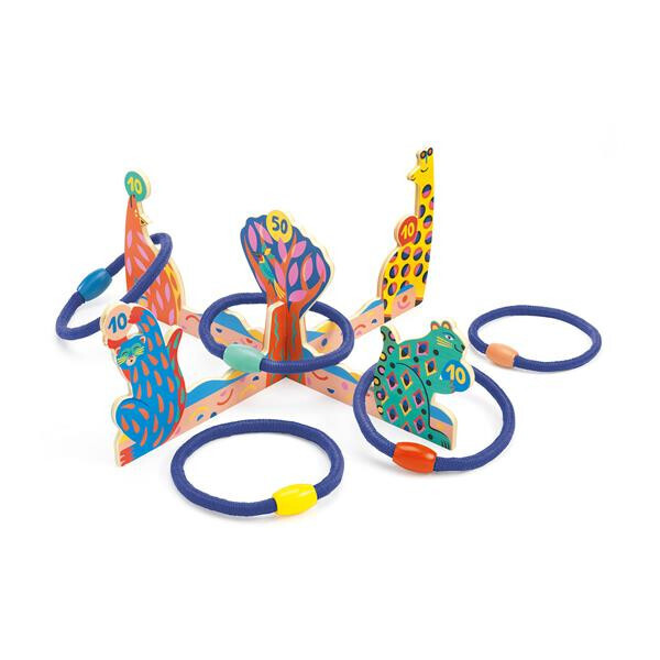 Jeux de lancer d'anneaux Saganillo en bois Djeco