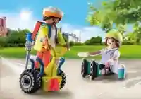Starter Pack Secouriste avec gyropode Playmobil