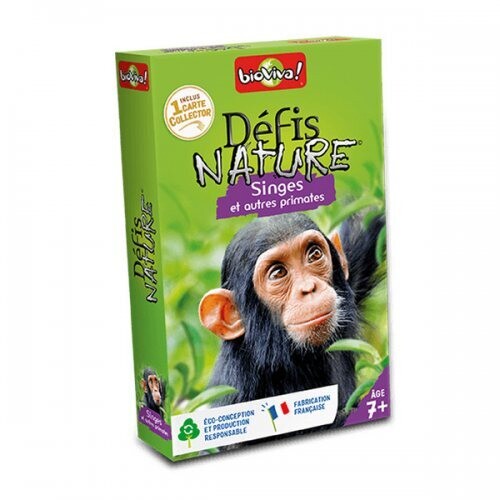 DEFIS NATURE SINGES ET AUTRES PRIMATES (FR), jeu de cartes