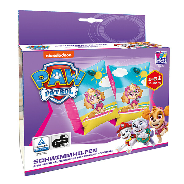 Paw Patrol. Pat Patrouille bracelets natation 14.5x19.5cm, gonflable Poids 11-30kg, 1-6 ans, manchons
