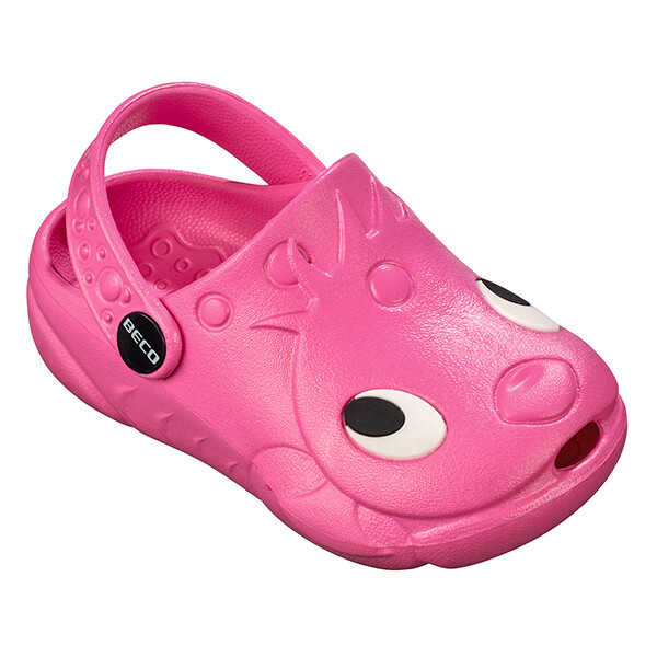 Chaussures de bain pink rose pour enfants, crocs