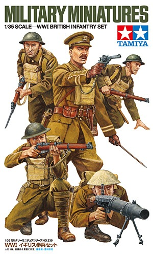 Tamiya 35339 WWI British Infantry Set, militaires en plastique