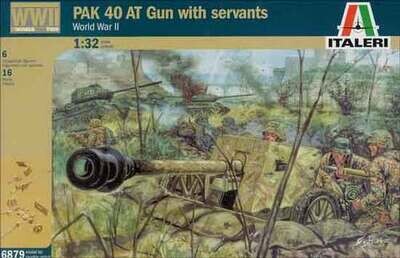 Italeri 6879 PAK 40 AT Gun with Servants, militaires