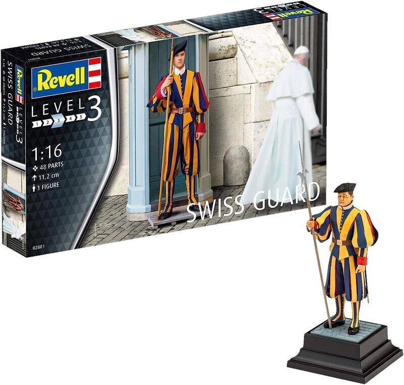 Revell Swiss Guard, La Garde Pontifical suisse,  no 02801, Vatican. modèle plastique