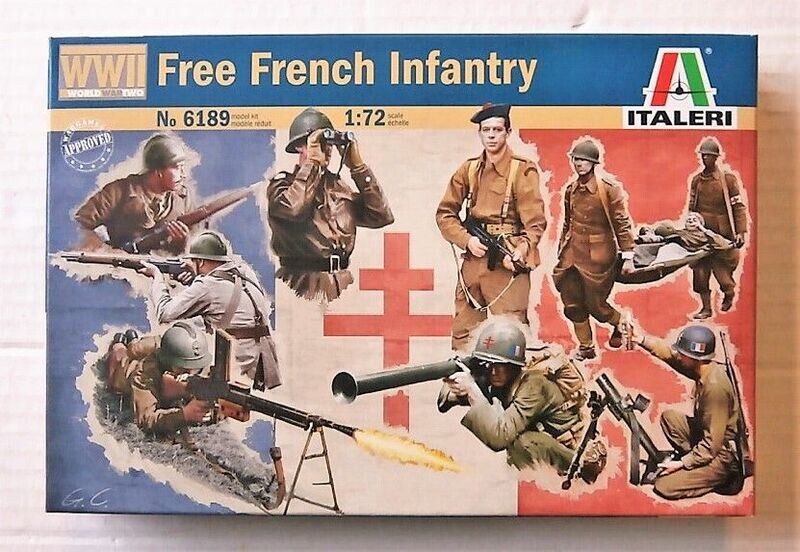 ITALERI 1/72 6189 FREE FRENCH INFANTRY WWII, militaires maquette plastique