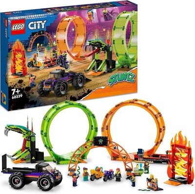 L’arène de cascade avec double looping Lego City