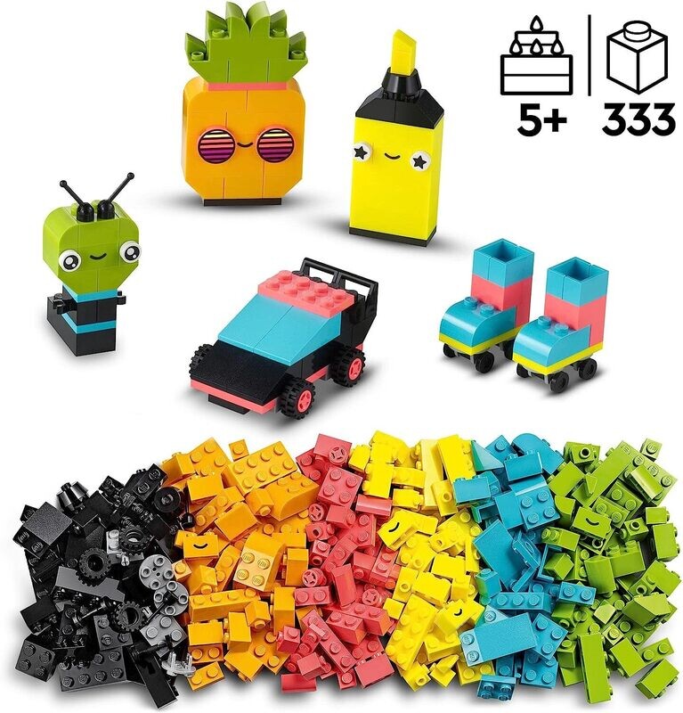 L’amusement créatif, briques  fluo Lego Classic