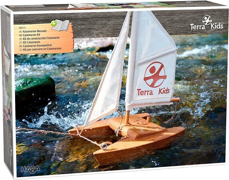 Kit de construction bateau Catamaran en bois Terra Kids Haba