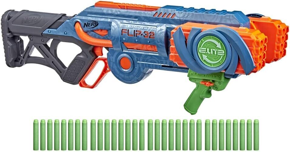 Nerf Elite 2.0 Flipshots Flip 32 blaster, recharge, 32 fléchettes, dès 8 ans