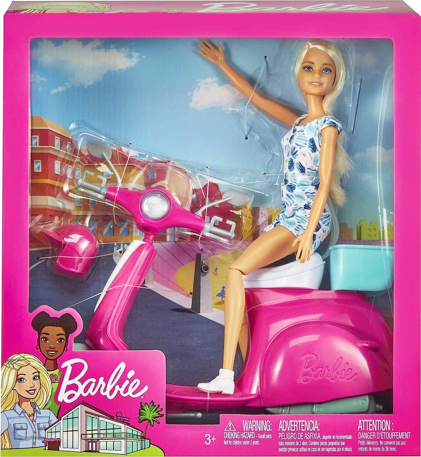 Barbie scooter rose