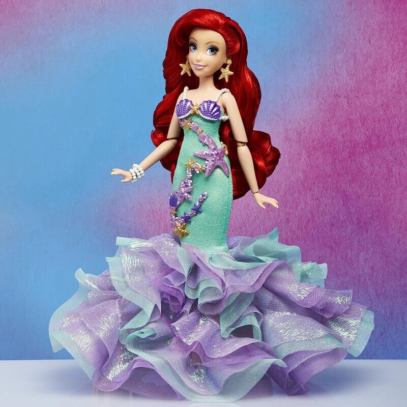Style série Ariel Disney Princesse, poupée collector, robe, dès 6 ans