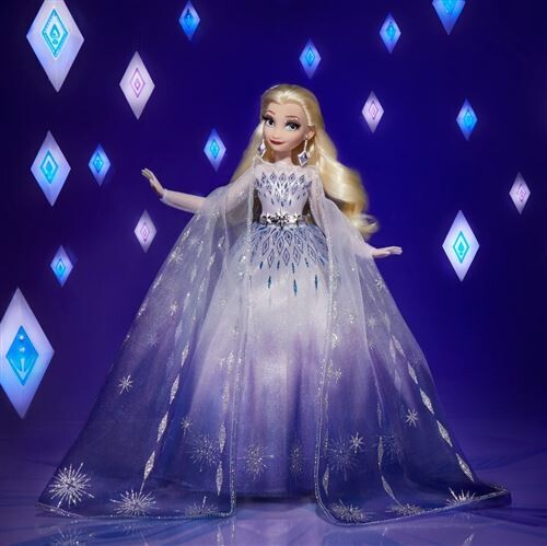 Style série Noël Elsa Disney Princesse, poupée, robe scintillante, dès 6 ans, Reine des Neiges