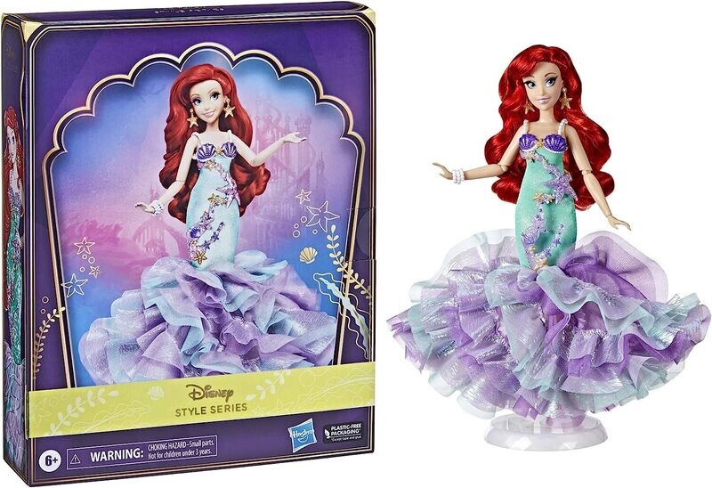 Style série Ariel Disney Princesse, poupée collector, robe, dès 6 ans