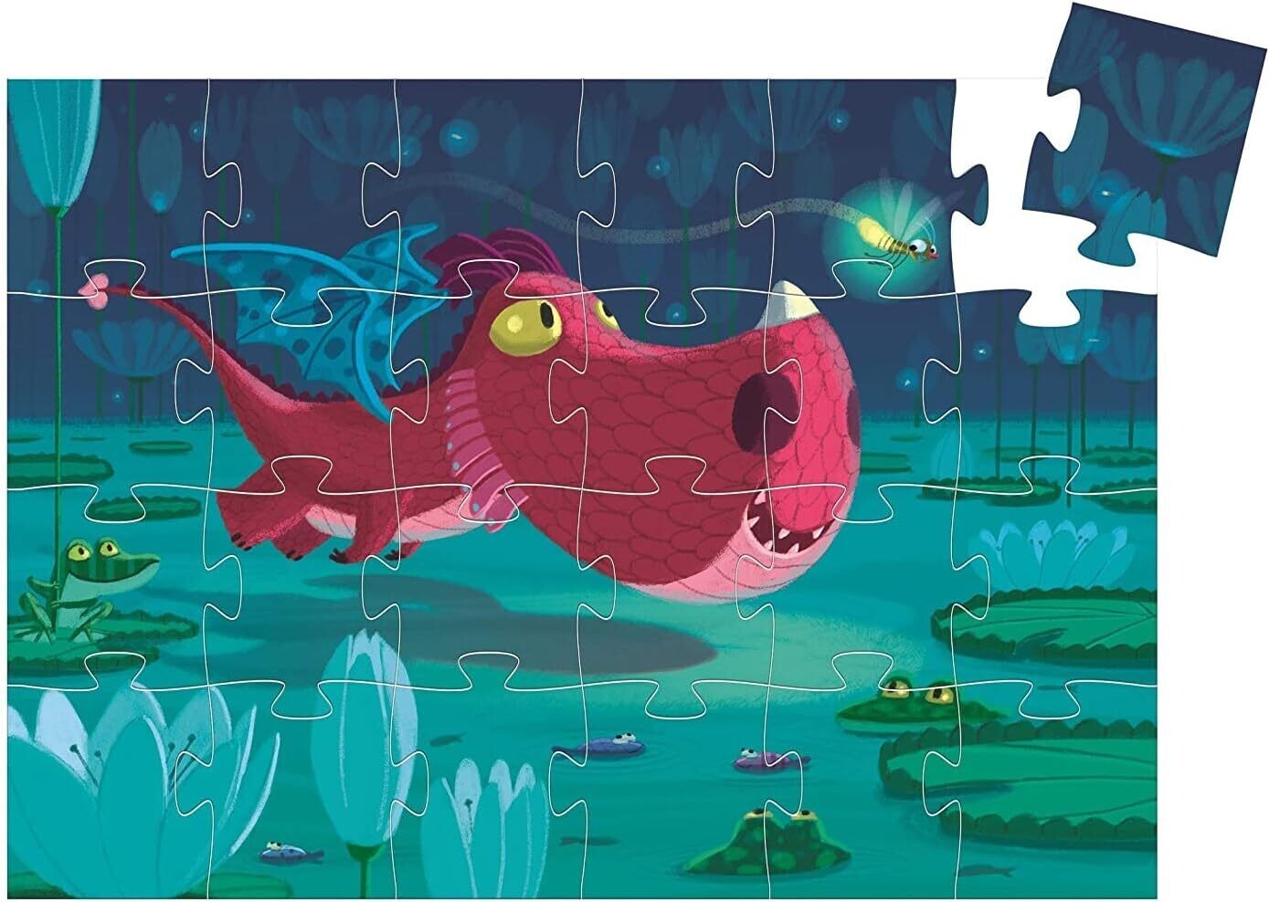 Puzzle Edmond le dragon 24 pièces Djeco