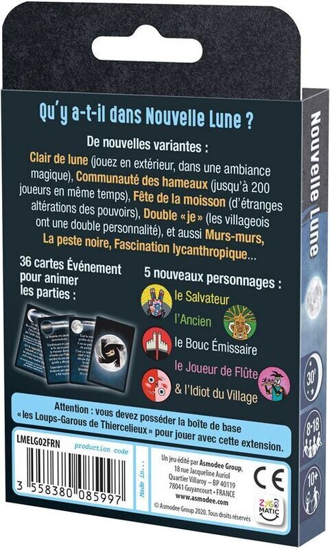 Nouvelle Lune une extension des Loups-Garous de Thiercelieux
