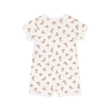 Combinaison courte pour l'été imprimé tigre Petit Bateau