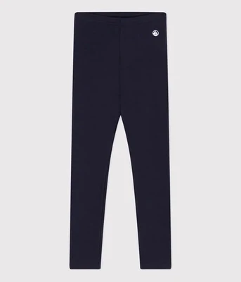 Petit Bateau Leggings bleu marine en coton