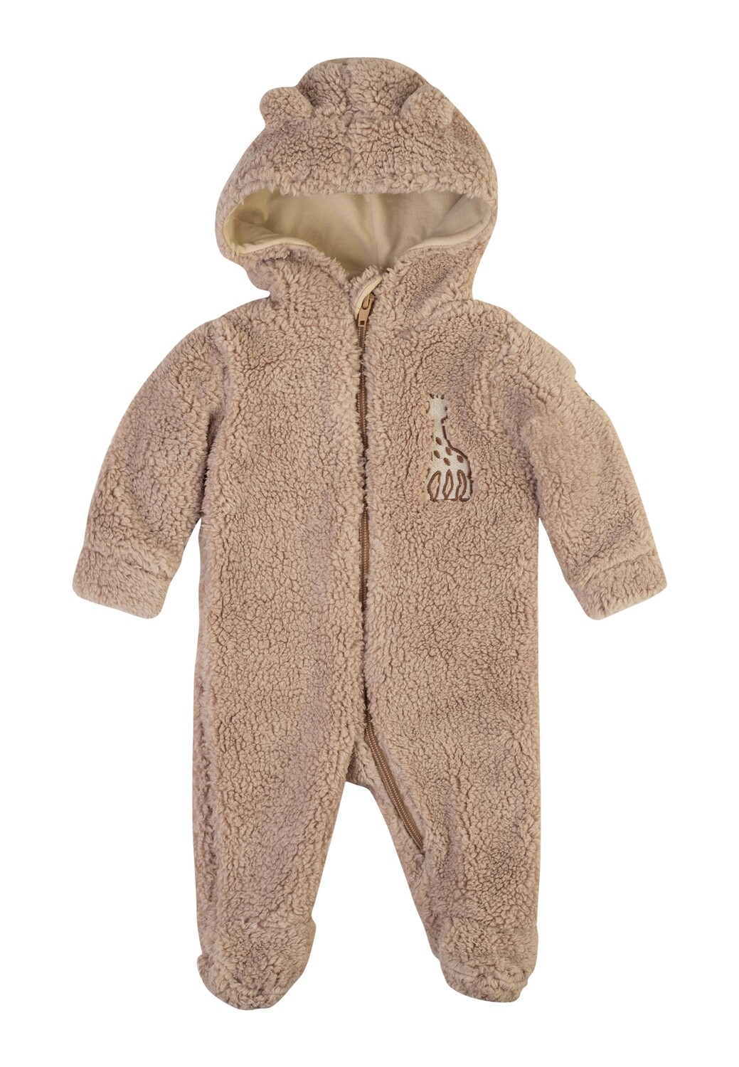 Combinaison chaude brune en teddy Sophie la Girafe