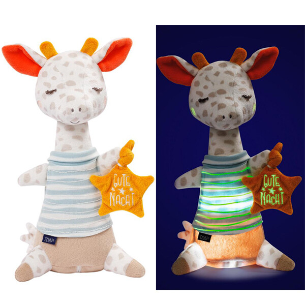 Veilleuse girafe doudou brille dans la nuit