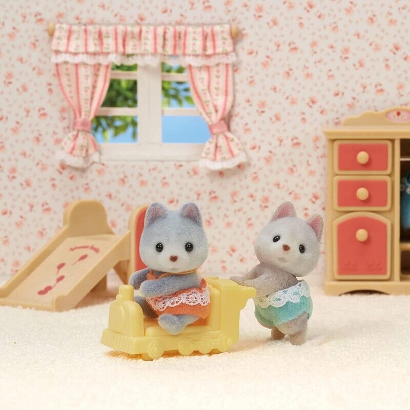 Sylvanian Families - Les jumeaux Husky - Mini Poupées