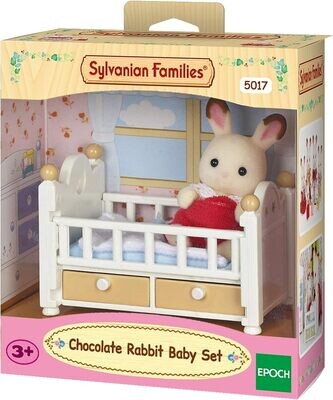 Sylvanian Families - Le bébé lapin chocolat et lit