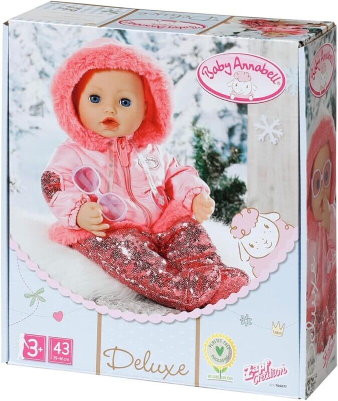Baby Annabell Combinaison de ski, neige de luxe  pour poupée 43 cm