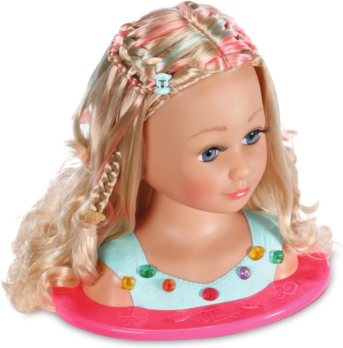 Poupee Tete a coiffer et maquiller 27cm avec accessoires cheveux et  maquillage - Baby Born Sister - Jouet enfant des 3 ans
