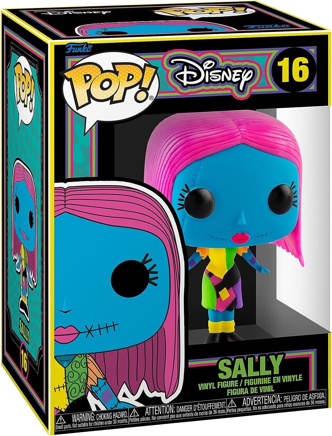 Funko Pop! Disney: The Nightmare Before Christmas - Blacklight - Sally - Figurine en Vinyle à Collectionner - Idée de Cadeau - Produits Officiels.