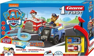 Carrera circuit de voitures MY FIRST Paw Patrol Race & Rescue 3.5 m - Chase & Marshall