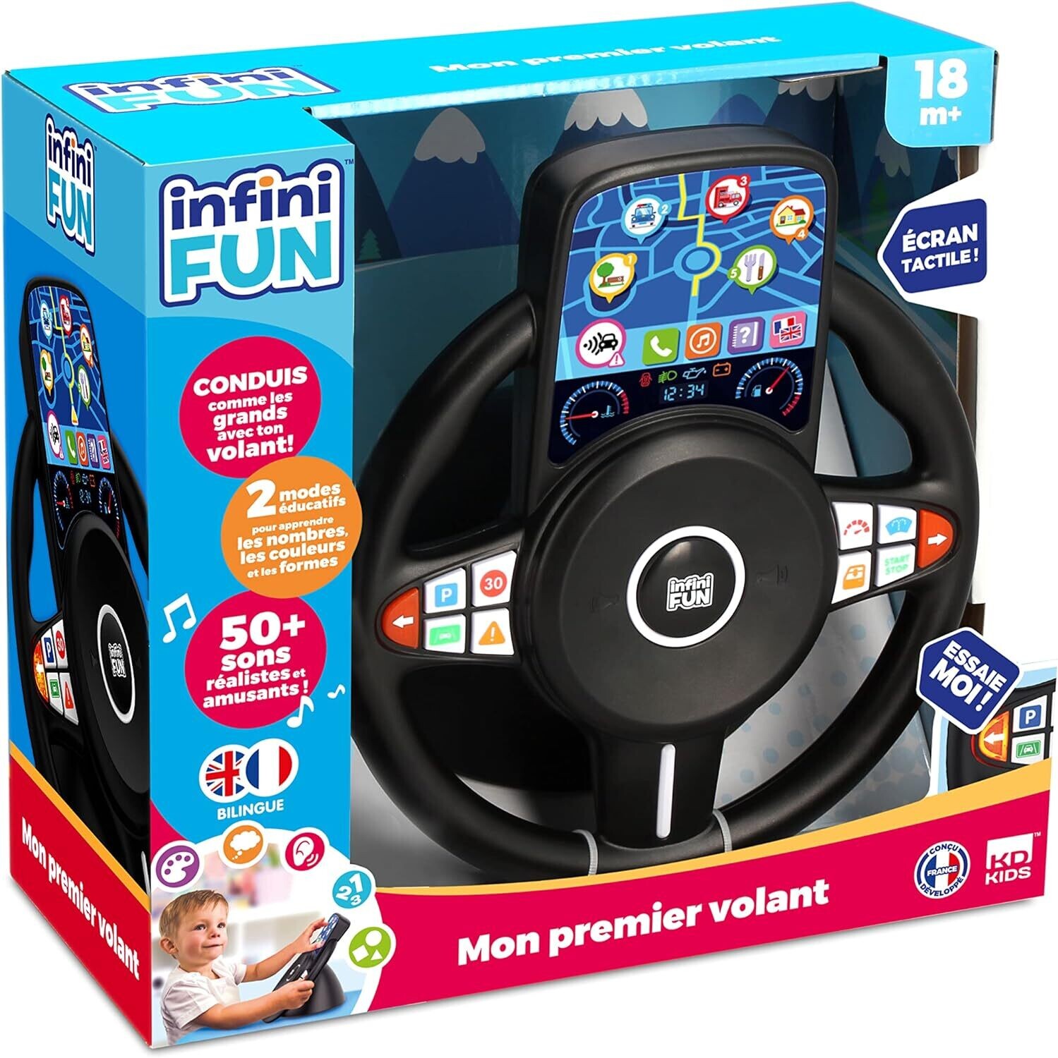 Infini Fun - Mon Premier Volant - Jouet Enfant interactif et
