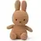 Miffy peluche lapin beige en velours corduroy 23 cm