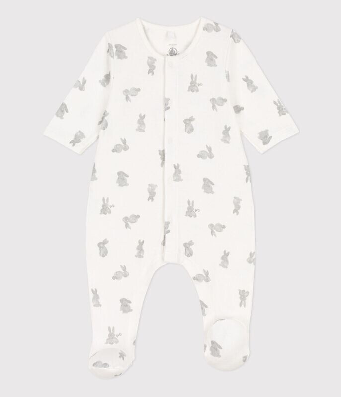 Pyjama bébé lapins en coton tubique  Petit Bateau