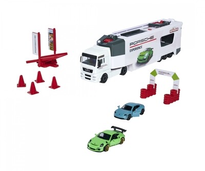 MAN TGX camion Truck Porsche Expérience+ 2 voitures