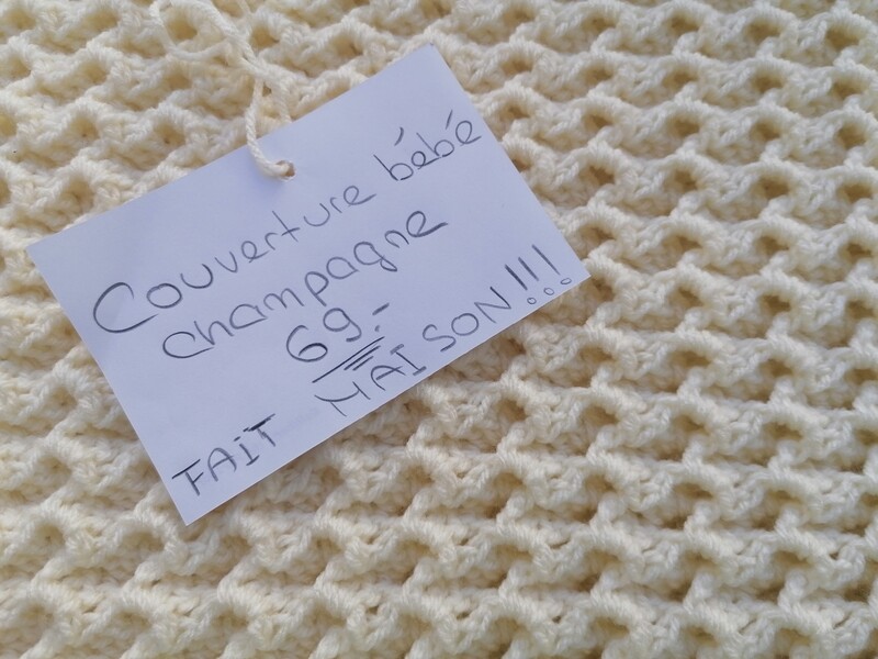 Petite couverture couleur Champagne FAIT MAISON!!!