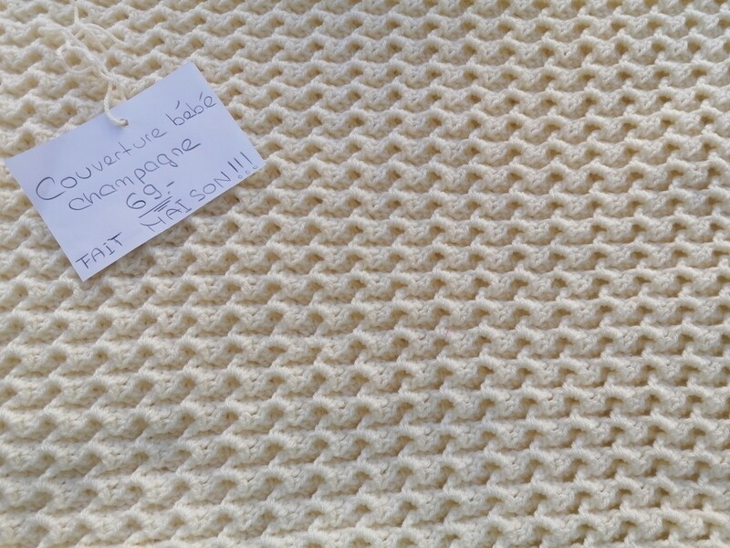 Petite couverture couleur Champagne FAIT MAISON!!!