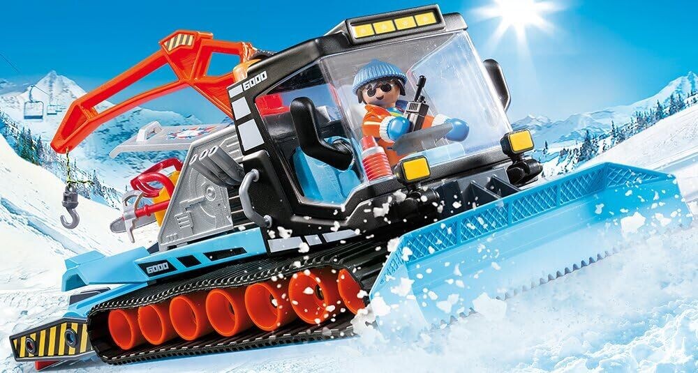 Playmobil Agent avec dameuse pour la neige