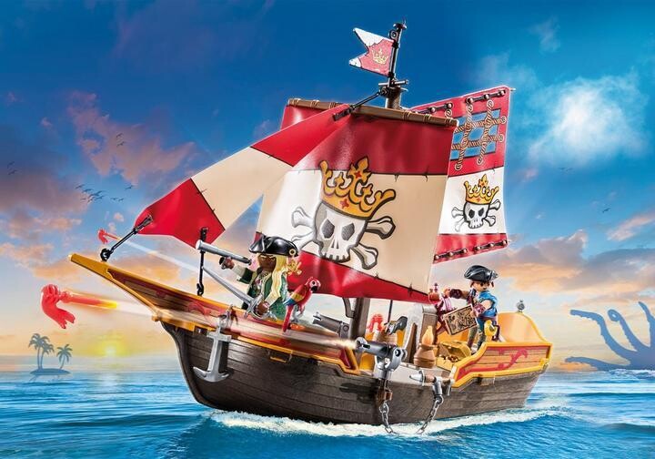 Playmobil Bateau chaloupe des pirates (bateau qui flotte)