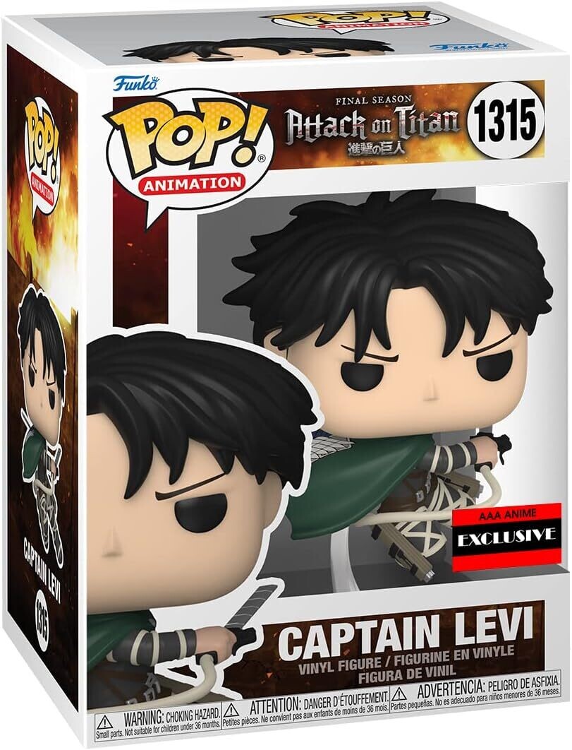 Funko Figurine Pop Attack On Titan Captain Levi Ackerman (dernière saison) no 1315 Spécial Edition