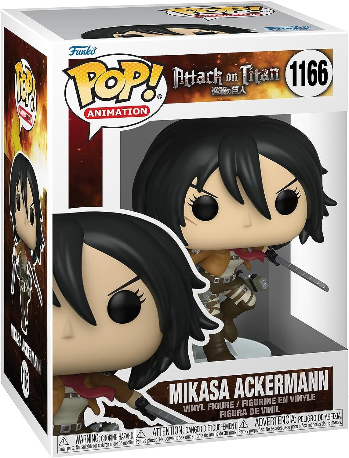 Funko Pop! Animation: Attaque des Titans - Mikasa Ackerman no 1166 figurine