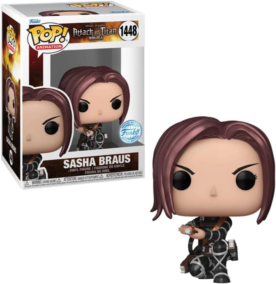 Pop! Attack on Titan - Sasha Braus Metallic Special Edition no 1448, figurine