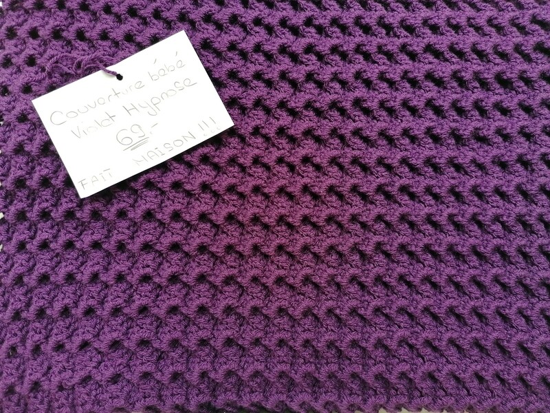 Petite couverture couleur Violette Hypnose FAIT MAISON!!!