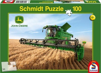 Puzzle 100 pièces : John Deere : Moissonneuse batteuse