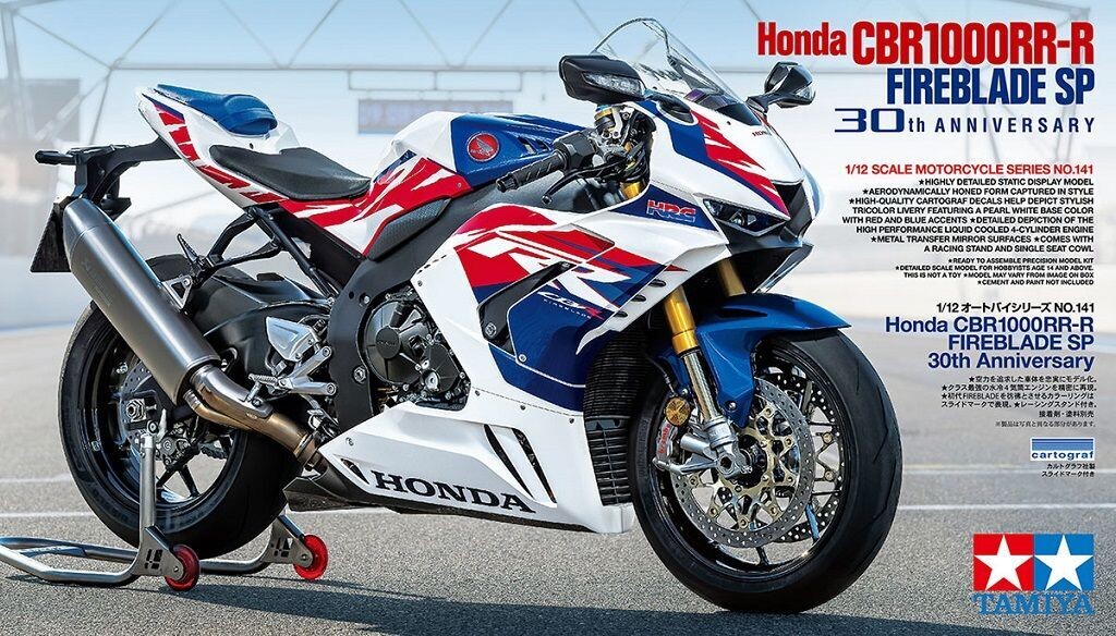 Tamiya moto maquette plastique
1/12 Honda CBR1000RR-R Fireblade SP 30th Anniversary