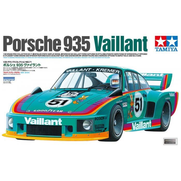 Tamiya voiture maquette plastique à peindre 1/20 Porsche 935 Vaillant