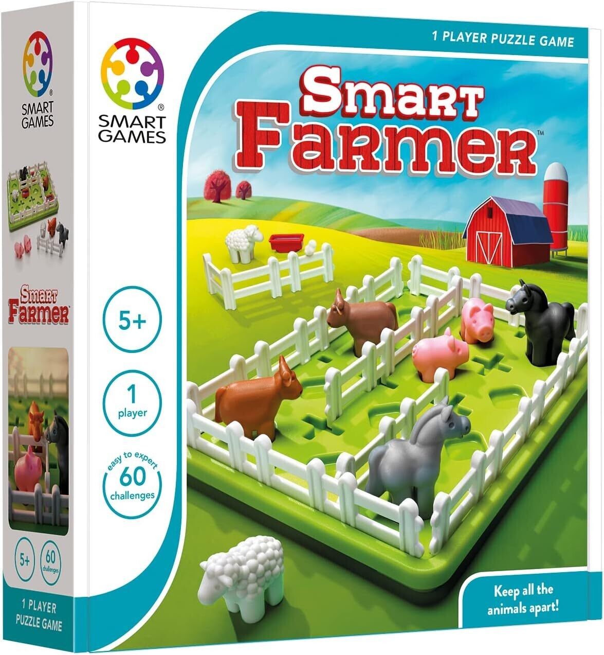 Smart Games Farmer (mutilingue) 5 ans et plus, 60 défis