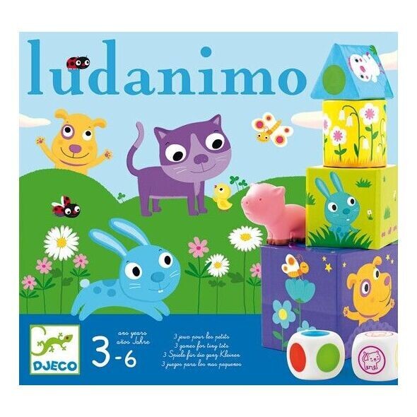 Djeco jeu Ludanimo 3 en 1 (multilingue)