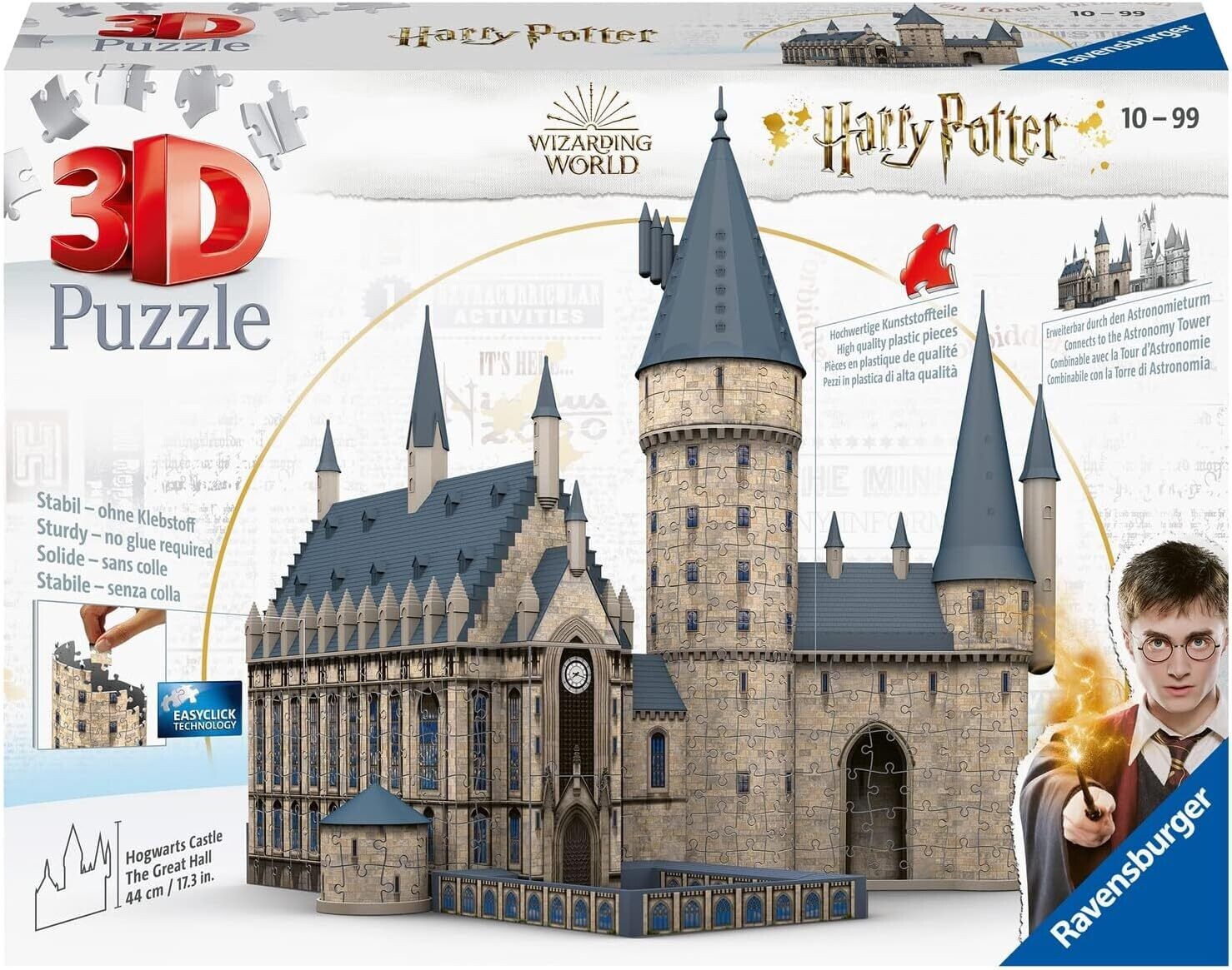 Ravensburger - Puzzle 3D Building - Château de Poudlard - La Grande Salle / Harry Potter - A partir de 10 ans